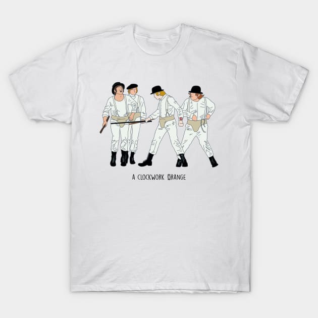 A Clockwork Orange - Line Art - A Clockwork Orange Movie - T-Shirt